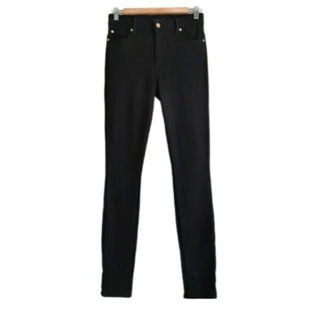 7FAM High Waisted Skinny Jeggings Pants Black Sz 27